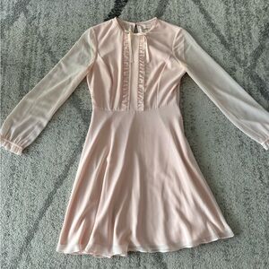 Ted Baker Elegant Pink Long Sleeve Dress